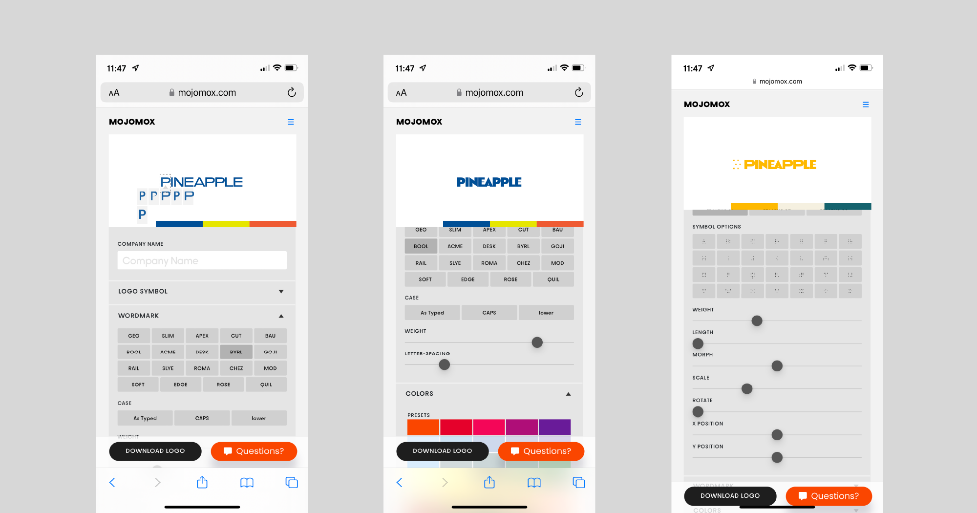 Make logo on iphone: Steps 4-6