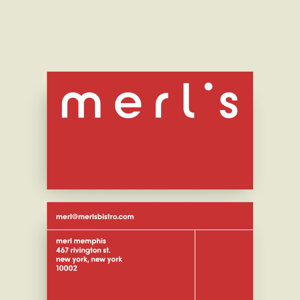 test logo design on business card