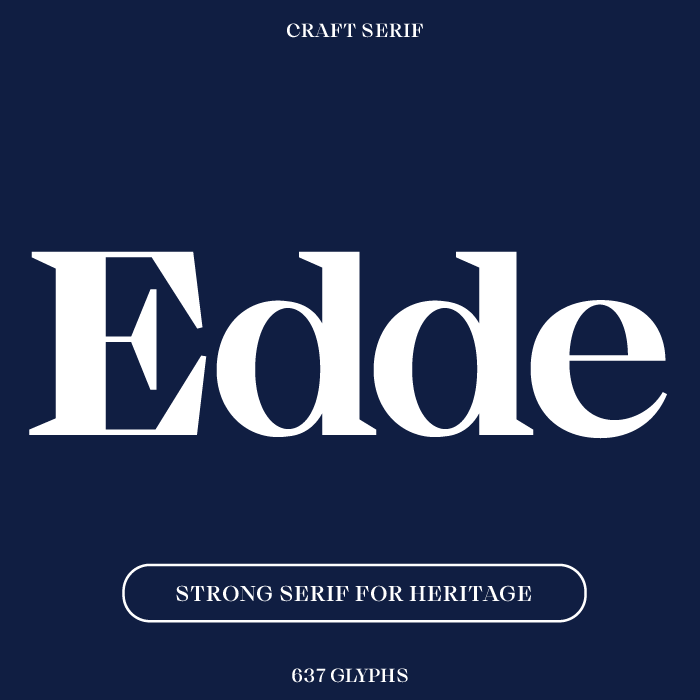 Craft serif font